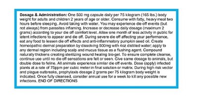 Dosage &amp; Administration (Chitoprex Fda Ndc Pdp Dosage   Administration Section Test)